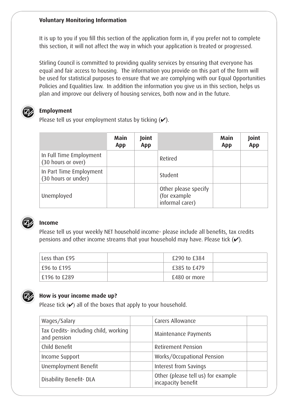 Housing Application Form - Stirling, United Kingdom, Page 27