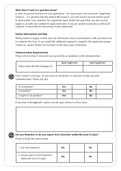 &quot;Housing Application Form&quot; - Stirling, United Kingdom, Page 2