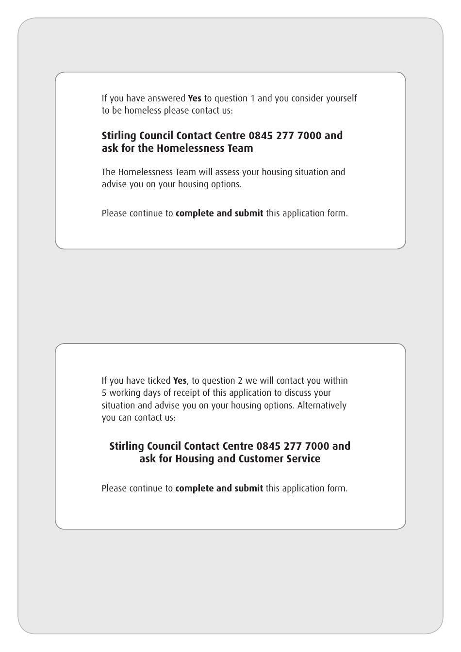 Housing Application Form - Stirling, United Kingdom, Page 3