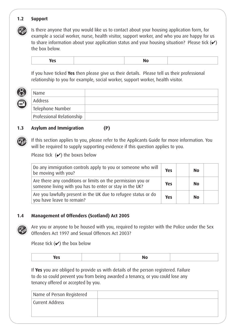 Housing Application Form - Stirling, United Kingdom, Page 5
