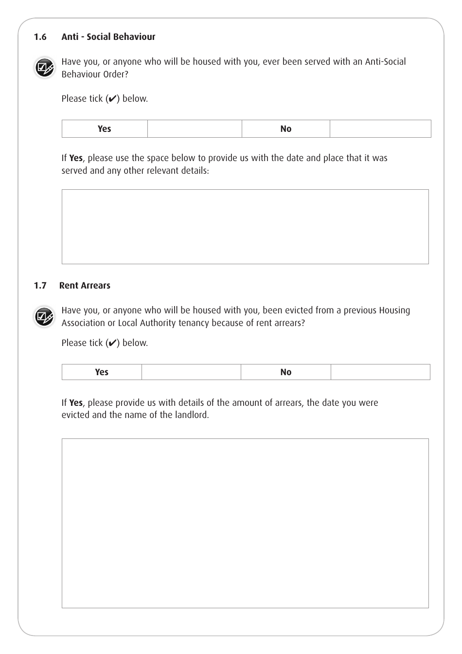 Housing Application Form - Stirling, United Kingdom, Page 7