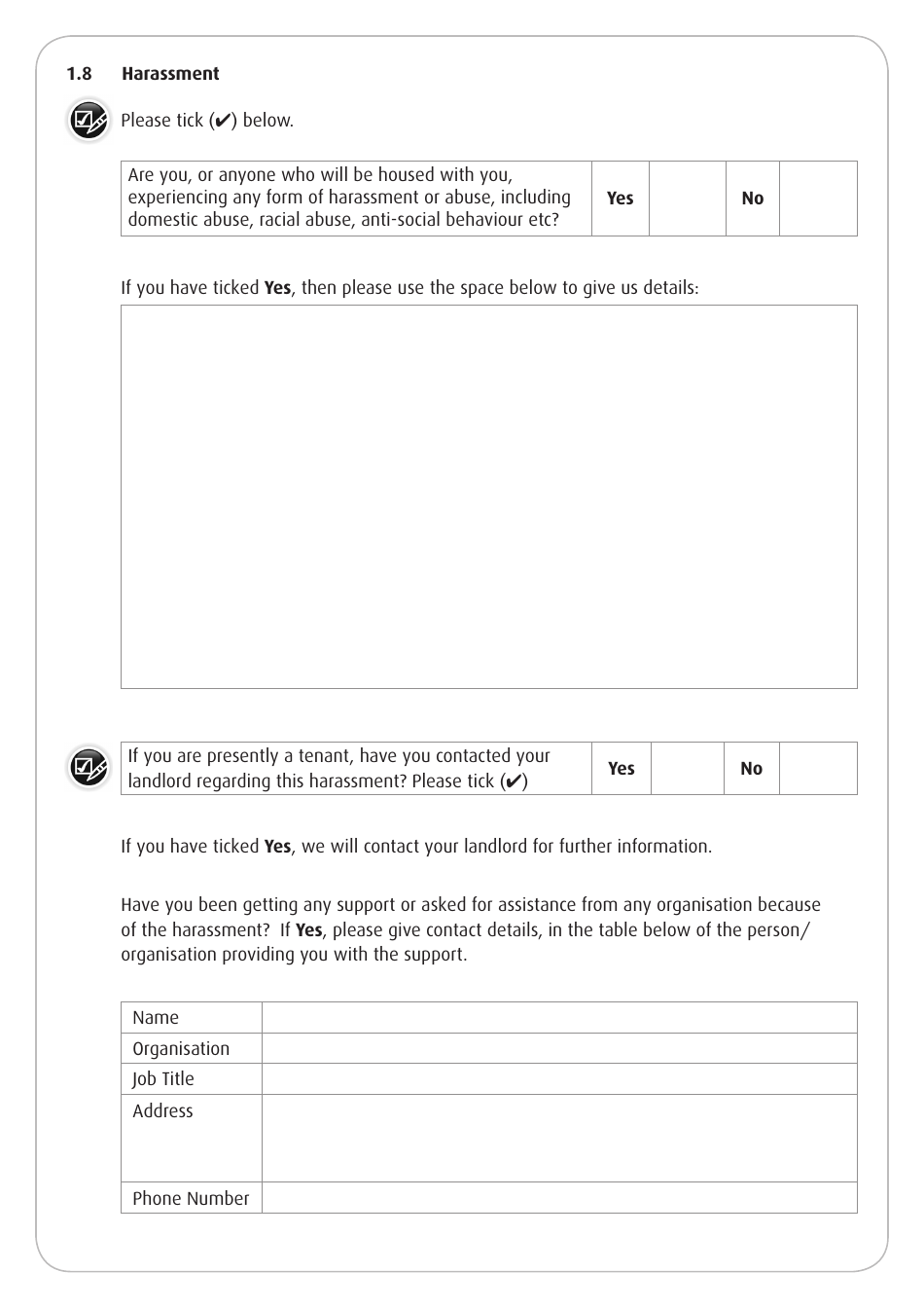 Housing Application Form - Stirling, United Kingdom, Page 8