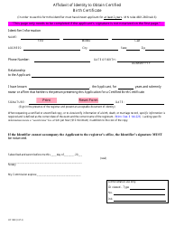 Form HC1240 Birth Certificate Application - County of Hennepin, Minnesota, Page 2