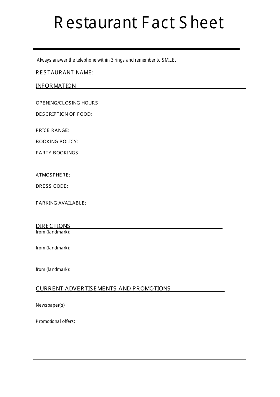 Restaurant Cleaning Schedule Templates, Page 5
