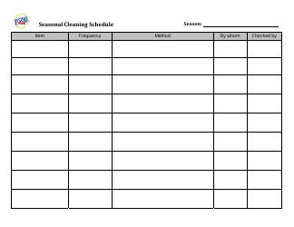 Daily Cleaning Schedule Template - Food Safe, Page 4