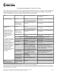 Zika Virus Testing and Report Form - Los Angeles County, California, Page 6