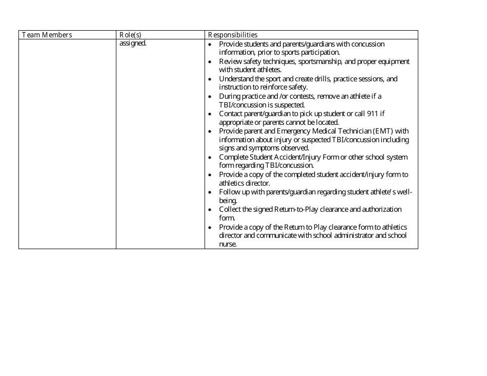 Concussion Awareness Parent / Student-Athlete Acknowledgement Statement Form - Maryland, Page 12