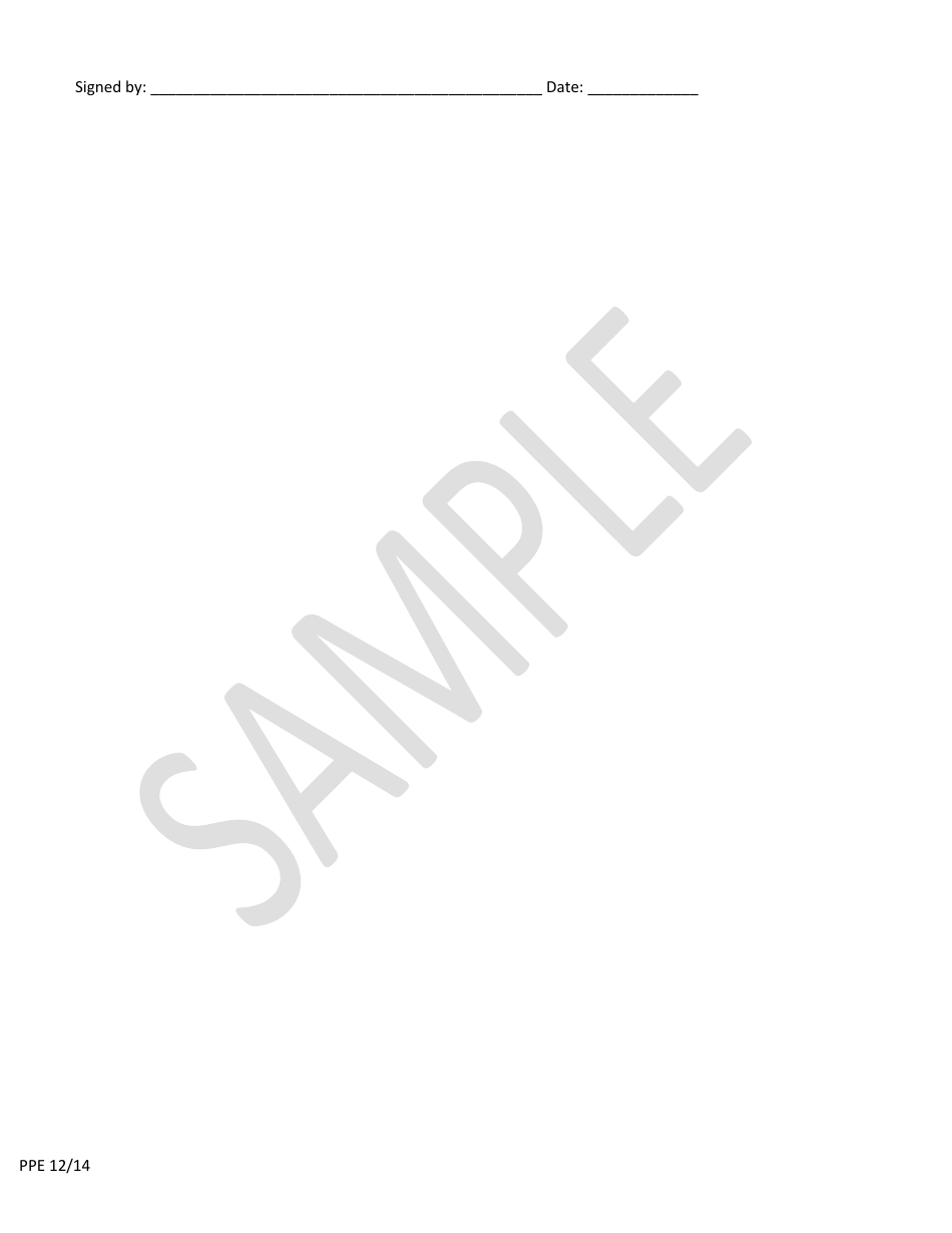 Sample Personal Protective Equipment (Ppe) Hazard Assessment Survey and Analysis Form, Page 7