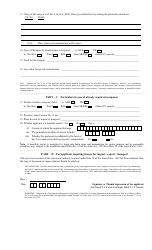 Form F-A-01 &quot;Application Form for Fresh Arms License&quot; - Delhi, India, Page 2