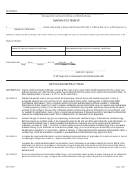 &quot;Application for Certified Copy of Birth or Death Record&quot; - California, Page 2