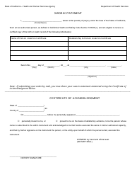 Form VS111 &quot;Application for Certified Copy of Birth Record&quot; - Mendocino County, California, Page 3