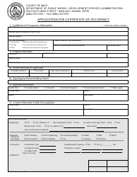 Application Form for Certificate of Occupancy - County of Maui, Hawaii, Page 3