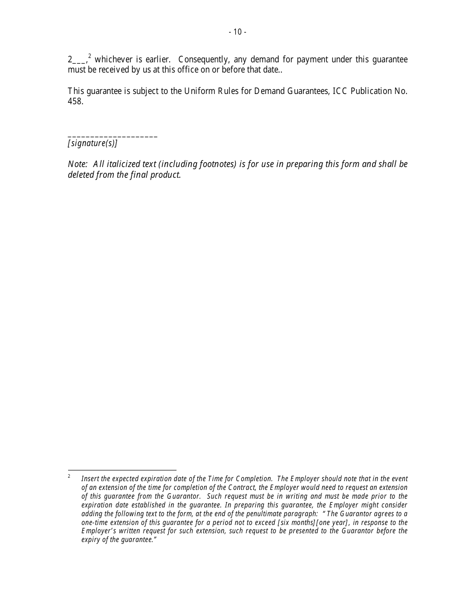 Contract Templates - Annex To The Particular Conditions - Fill Out ...