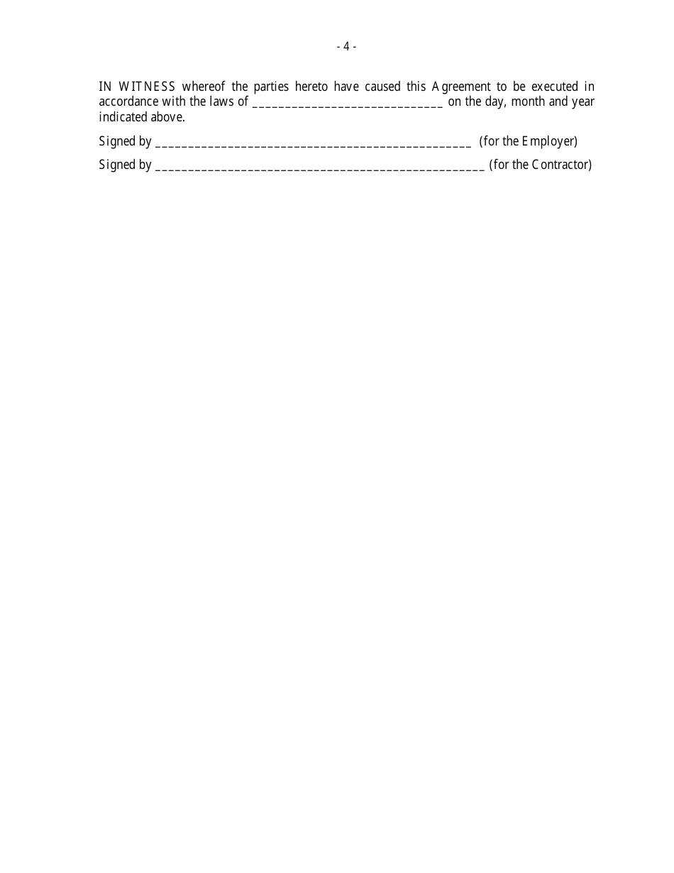Contract Templates - Annex to the Particular Conditions, Page 4