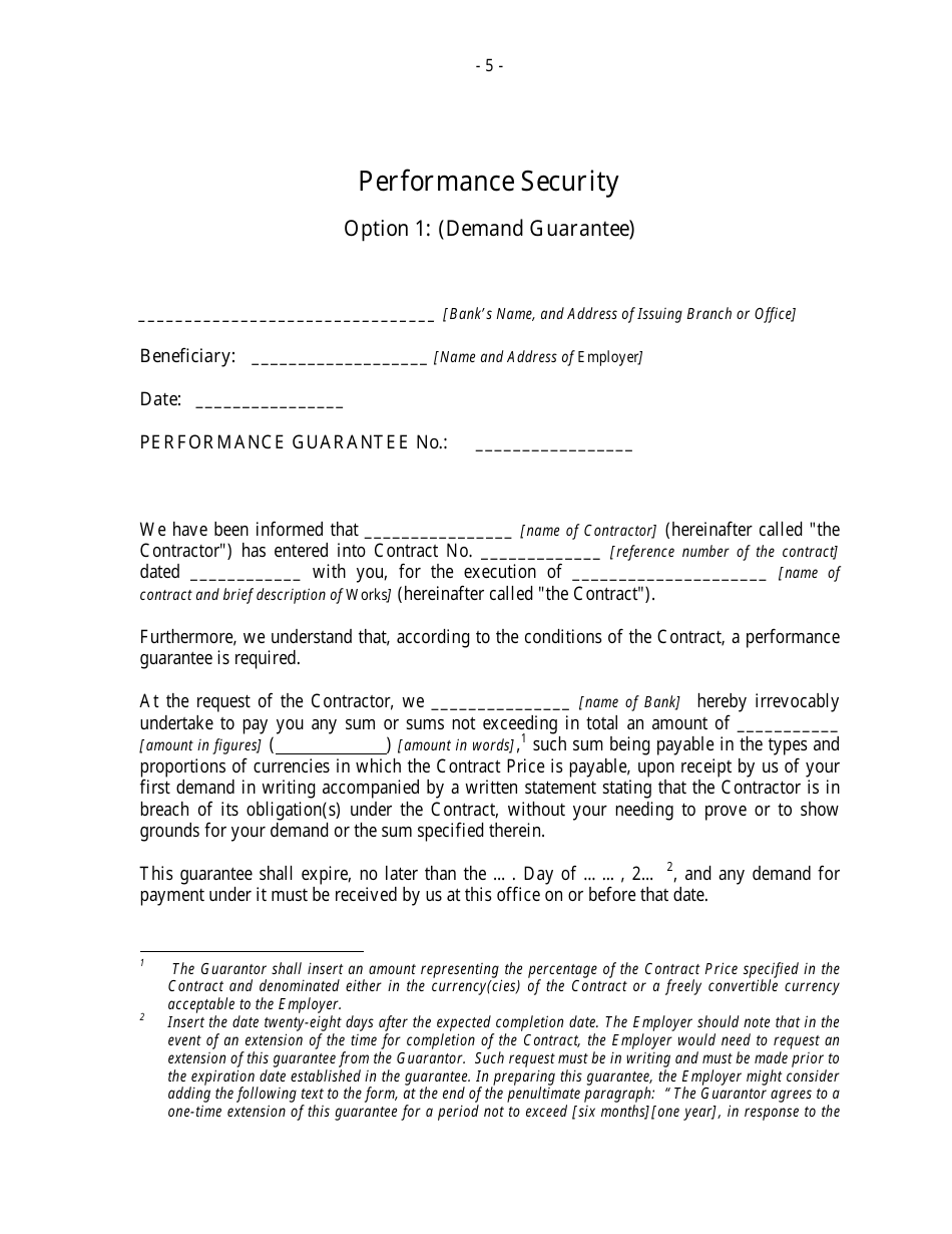 Contract Templates - Annex To The Particular Conditions - Fill Out ...