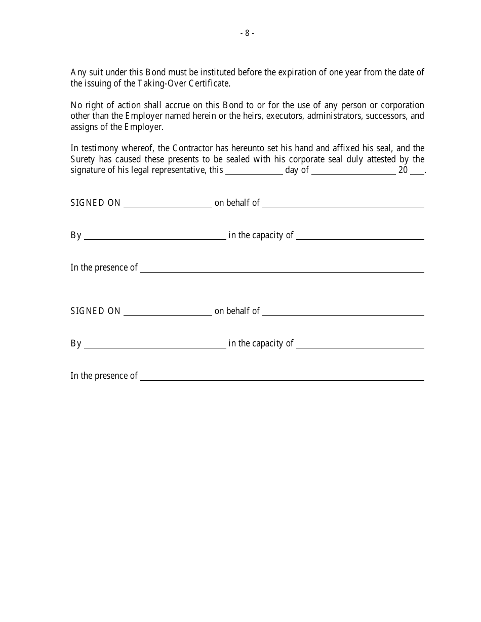 Contract Templates - Annex To The Particular Conditions - Fill Out ...