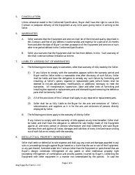 Major Equipment Purchase Contract Template - Michigan, Page 2