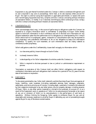 Major Equipment Purchase Contract Template - Michigan, Page 3