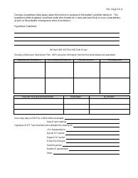 Functional Behavioral Assessment and Behavioral Intervention Plan Form, Page 3