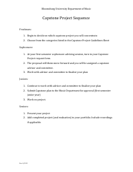 &quot;Capstone Project Form - Bloomsburg University Department of Music&quot;, Page 2