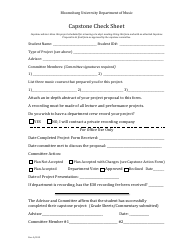 &quot;Capstone Project Form - Bloomsburg University Department of Music&quot;, Page 4