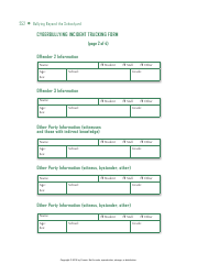 Cyberbullying Incident Tracking Form, Page 2