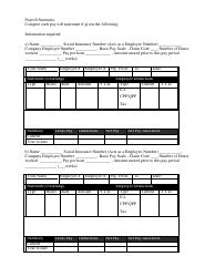 Document preview: Payroll Summary Template