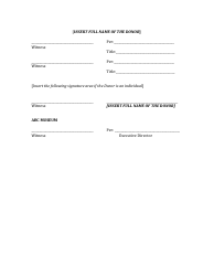 Gift Agreement Template, Page 3