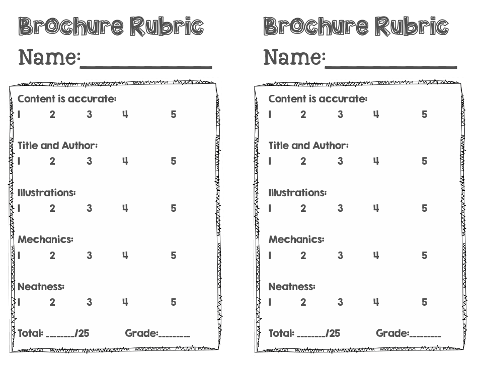 Blank Tri-fold Brochure Template, Page 3