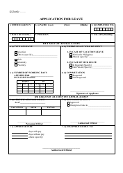 Document preview: Leave Application Form - White