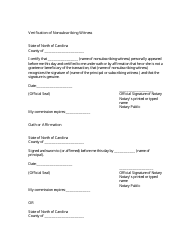 North Carolina Notarial Certificates - North Carolina, Page 2