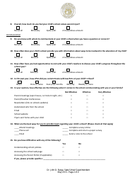 Middle School Title I Parent Involvement Survey Template - Georgia (United States), Page 2