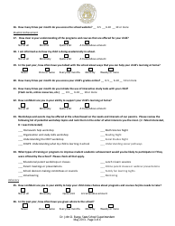 Middle School Title I Parent Involvement Survey Template - Georgia (United States), Page 3
