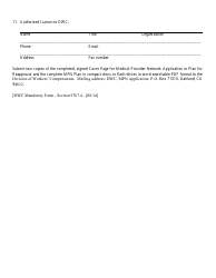 Cover Page for Medical Provider Network Application or Plan for Reapproval - California, Page 2