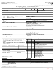 Form F-01058f General Pediatric Clinic/12 Month Visit - Wisconsin