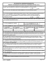 VA Form 10-0379 Ecclesiastical Endorsing Organization Request to Designate Ecclesiastical Endorsing Official, Page 3