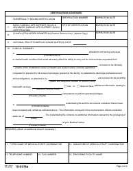 VA Form 10-0376a Credentials Transfer Brief, Page 2