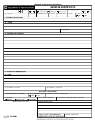 VA Form 10-10M Medical Certificate