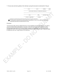 Statement of Correction of Trademark Information Correcting the Form of Registrant and/or Jurisdiction - Sample - Colorado, Page 2