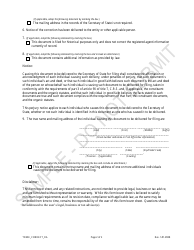 Statement of Correction of Trademark Information Correcting Registered Agent Information - Sample - Colorado, Page 2