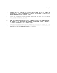 Statutory Power of Attorney Form - Twelve Points - Nevada, Page 2