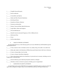 Statutory Power of Attorney Form - Twelve Points - Nevada, Page 4