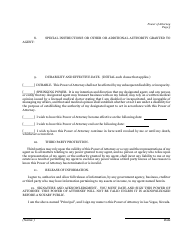 Statutory Power of Attorney Form - Twelve Points - Nevada, Page 5