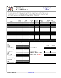 CGMA Form 15 Budget Form, Page 3