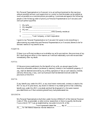 Last Will and Testament Template, Page 2