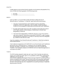 Last Will and Testament Template, Page 3