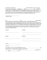 Last Will and Testament Template, Page 4