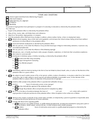 Document preview: Form JV-624 Terms and Conditions - California