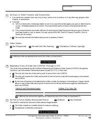Form WV-110 &quot;Temporary Restraining Order&quot; - California, Page 3
