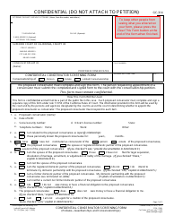 Form GC-314 Confidential Conservator Screening Form - California